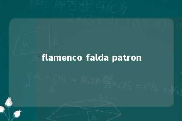 flamenco falda patron 