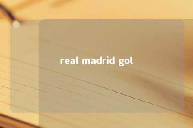 real madrid gol 