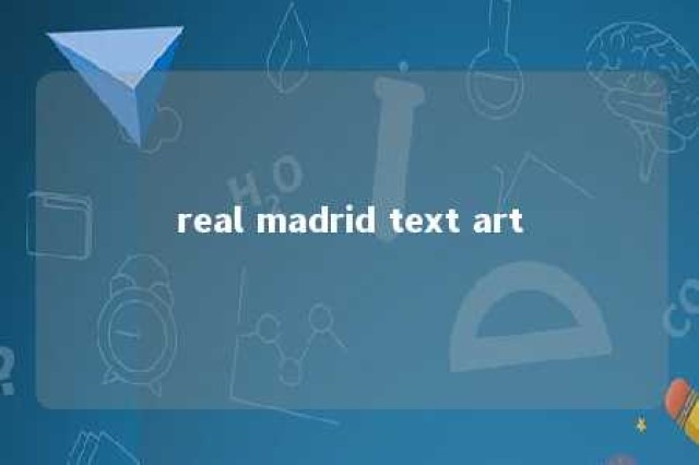 real madrid text art 