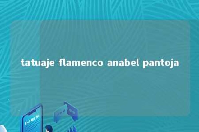 tatuaje flamenco anabel pantoja 