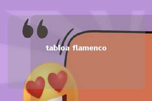 tabloa flamenco 