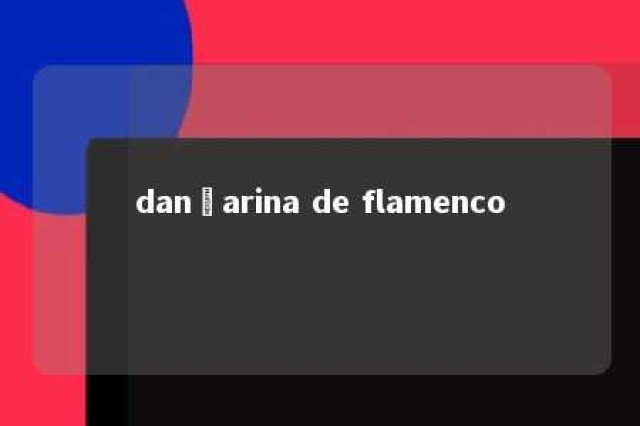 dançarina de flamenco 