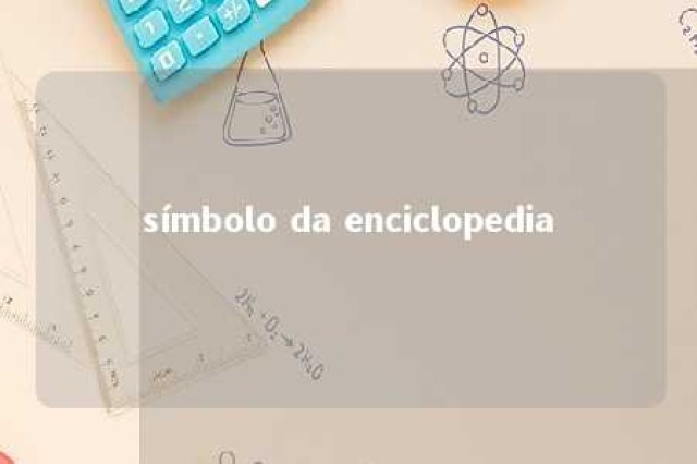 símbolo da enciclopedia 