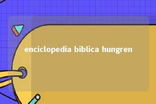 enciclopedia biblica hungren 