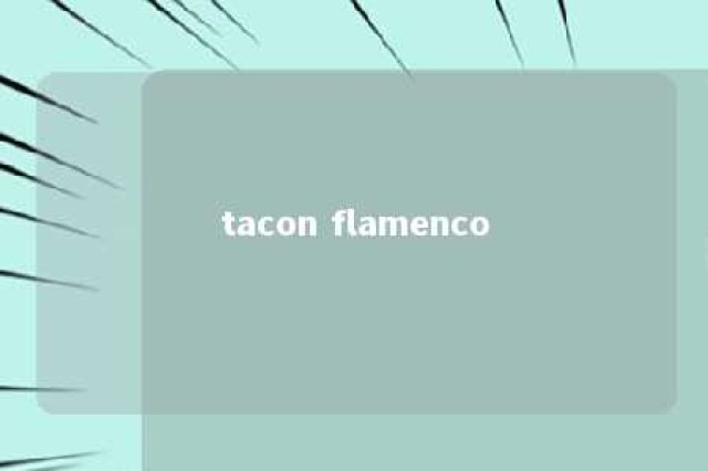 tacon flamenco 